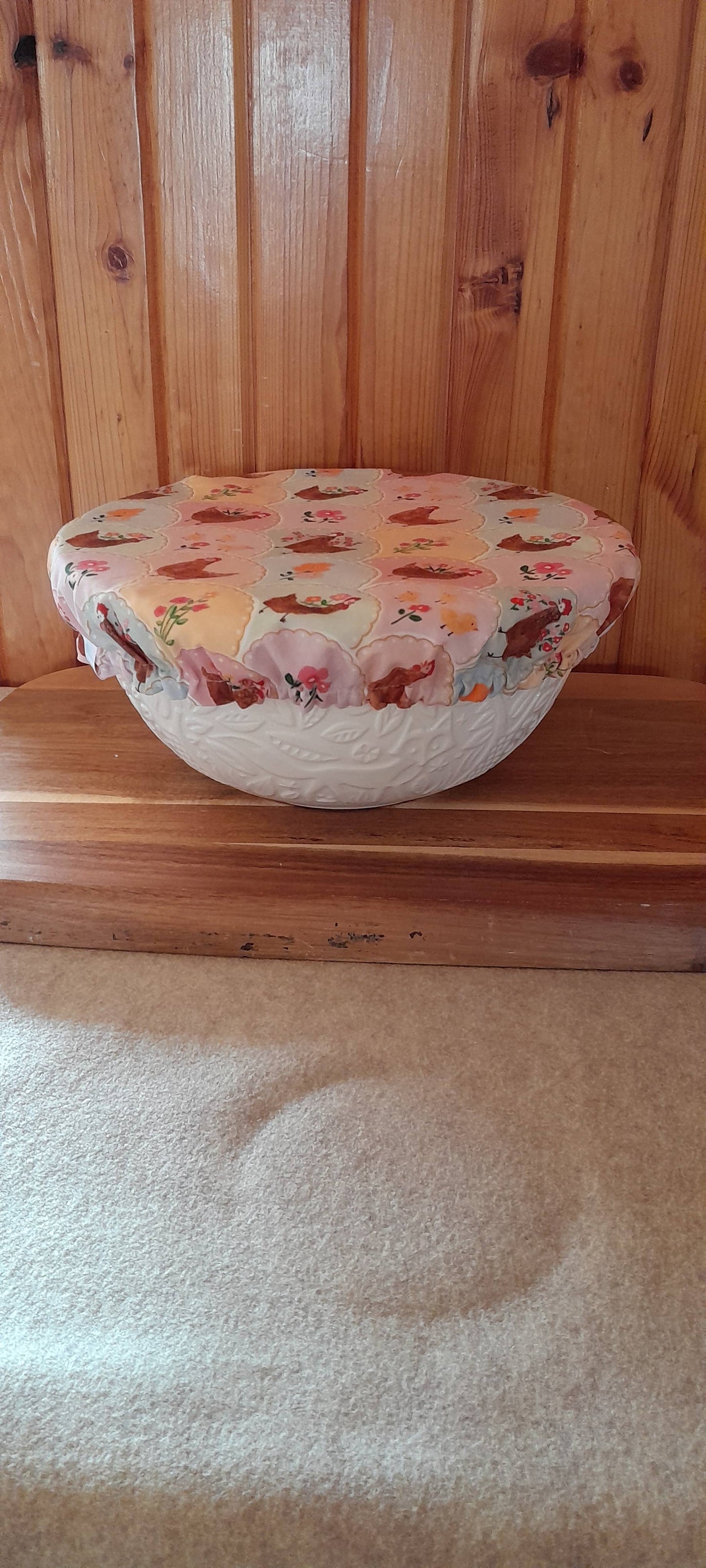 Waterproof Lined XL Bowl Cover ~ Sourdough & Food Storage