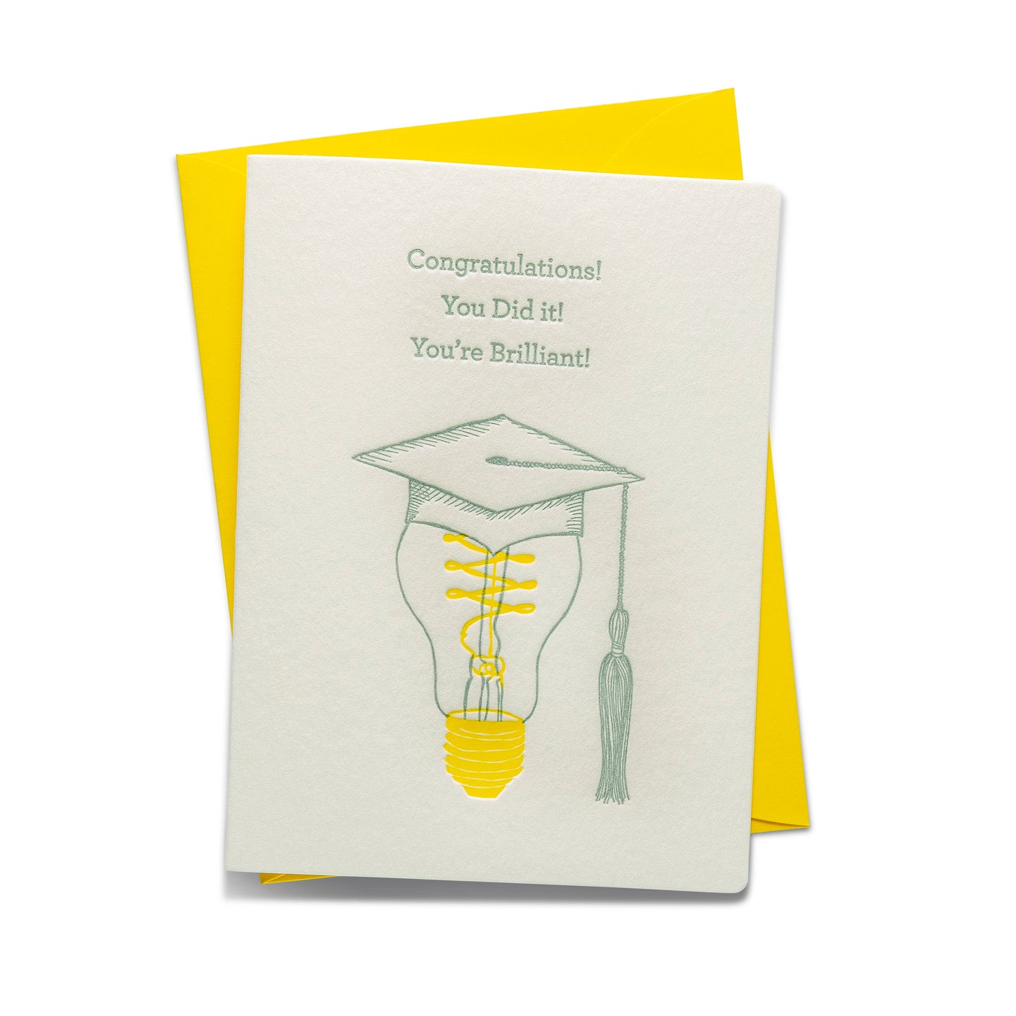 Brilliant Grad | Letterpress Greeting Card | Graduation