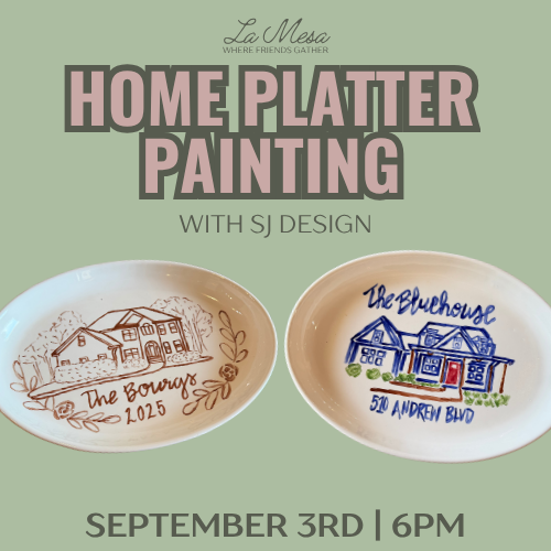 Home Platter Painting with SJ Design