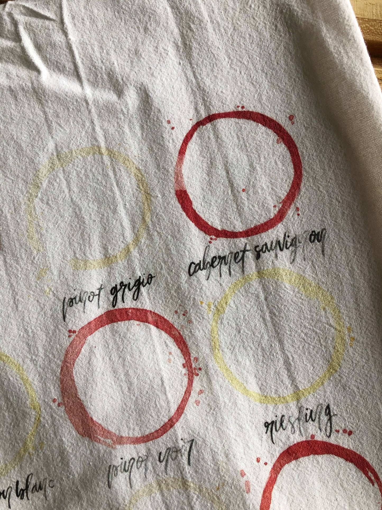 Wine Stains Tea Towel