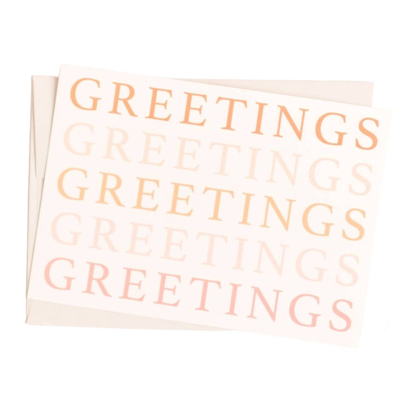 Greetings Greeting Card