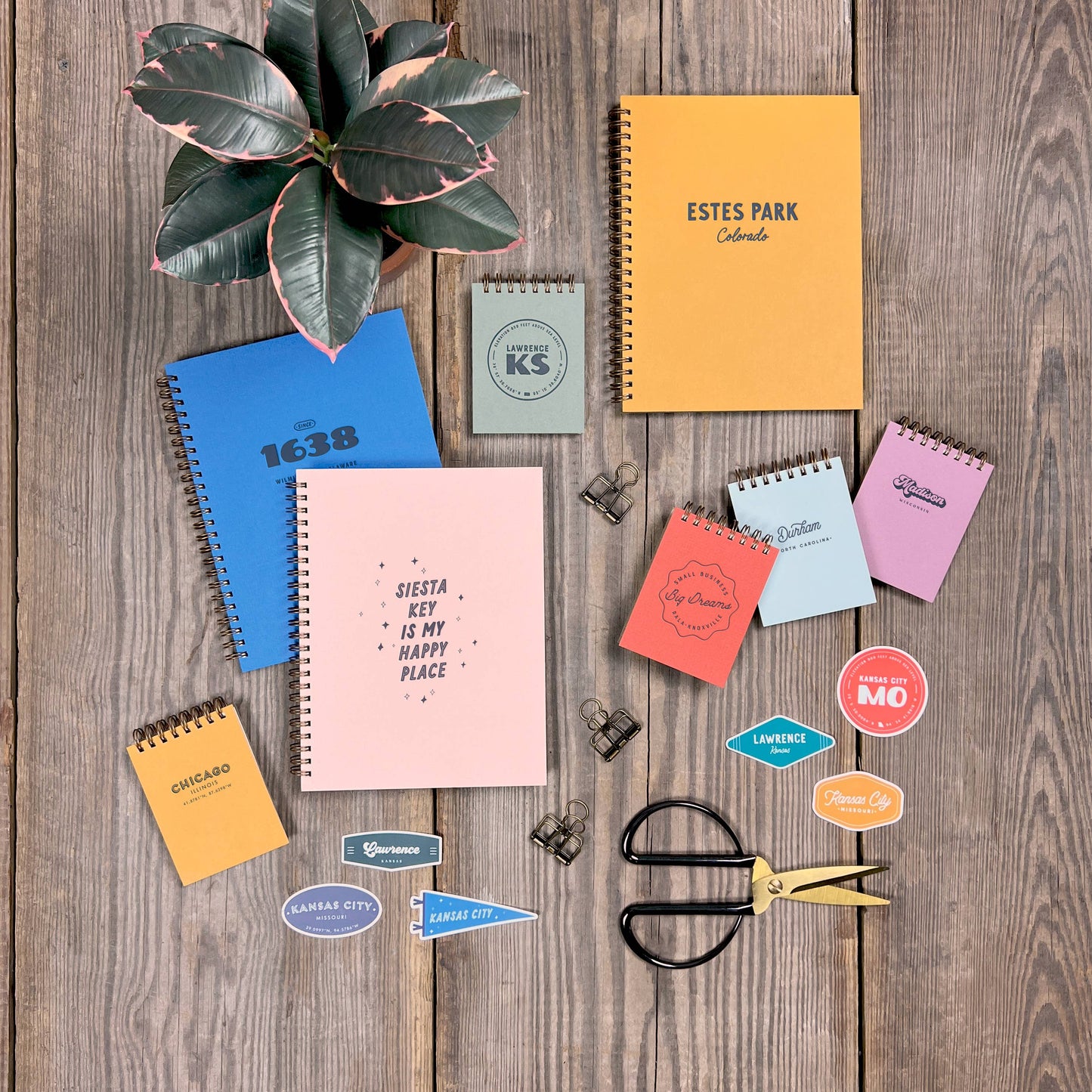 Custom City Coordinates Mini Jotter Notebook