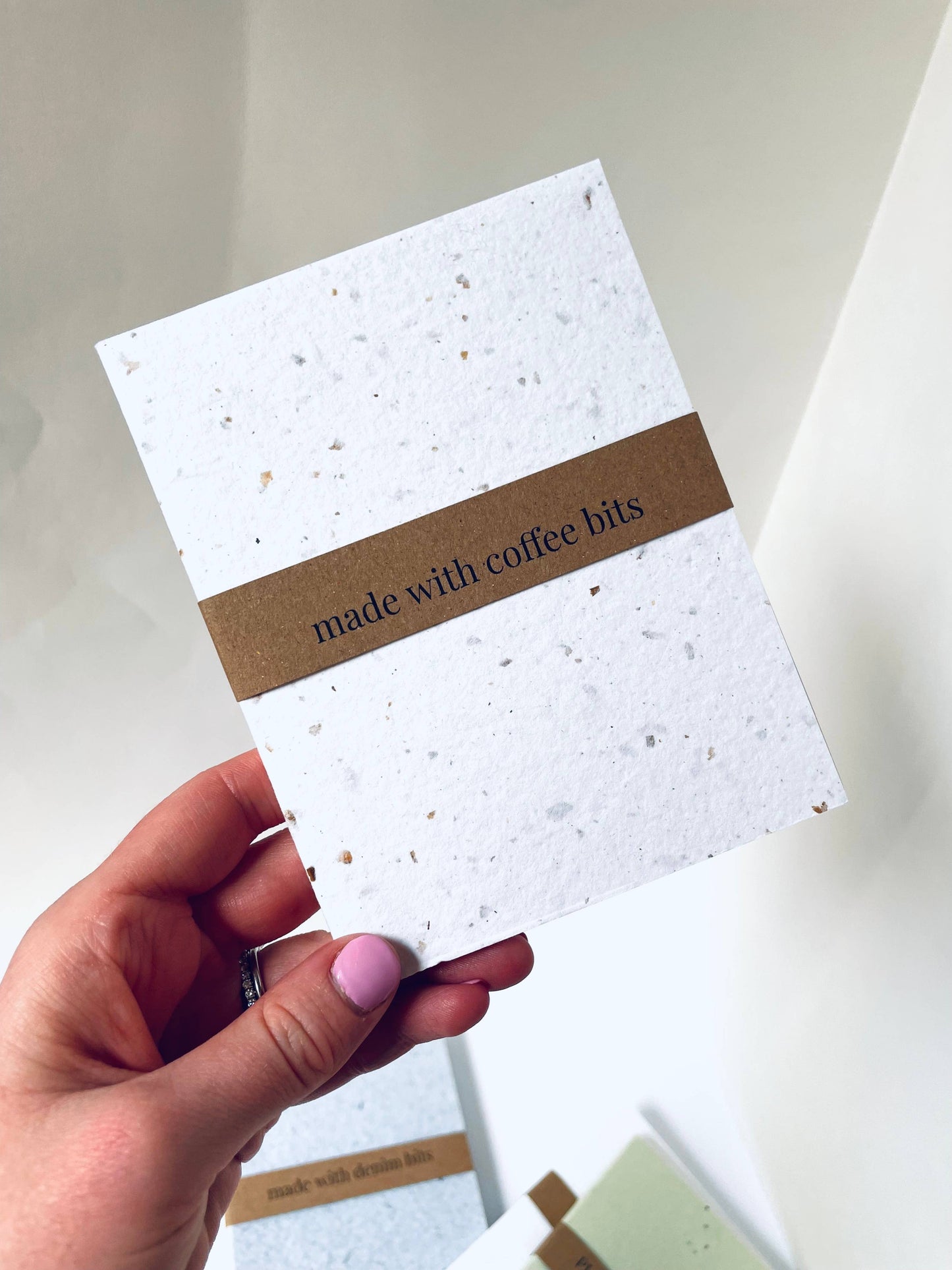 Mini Recycled Coffee Confetti Notebook Eco-Friendly Book