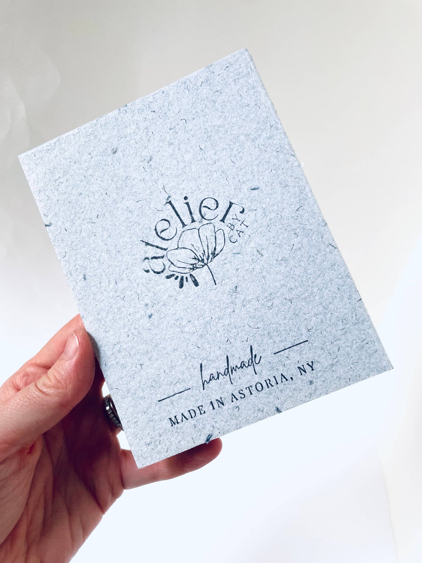 Mini Recycled Denim Confetti Notebook Eco-Friendly Paper