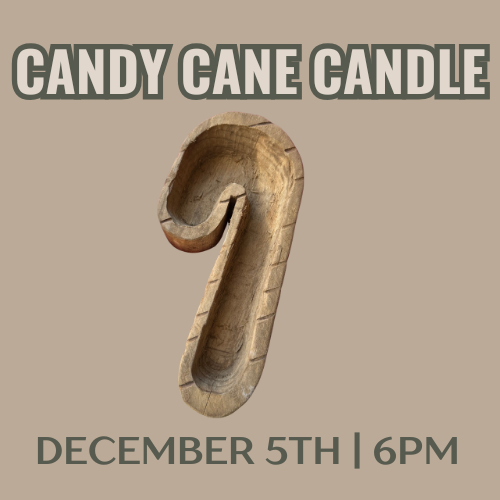 DIY Workshop: Candy Cane Dough Bowl Candle