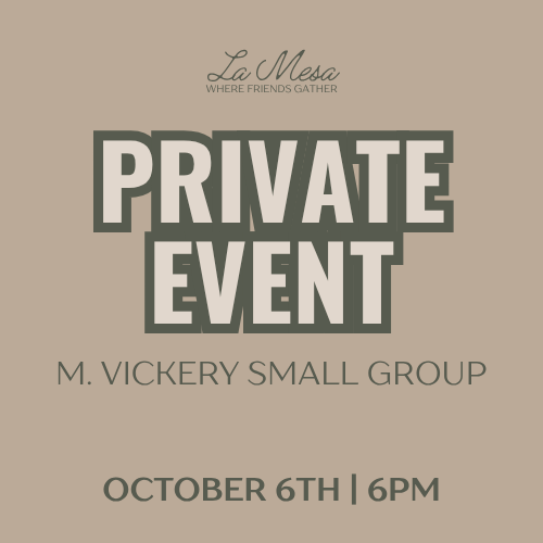 Private Event - M. Vickery Small Group