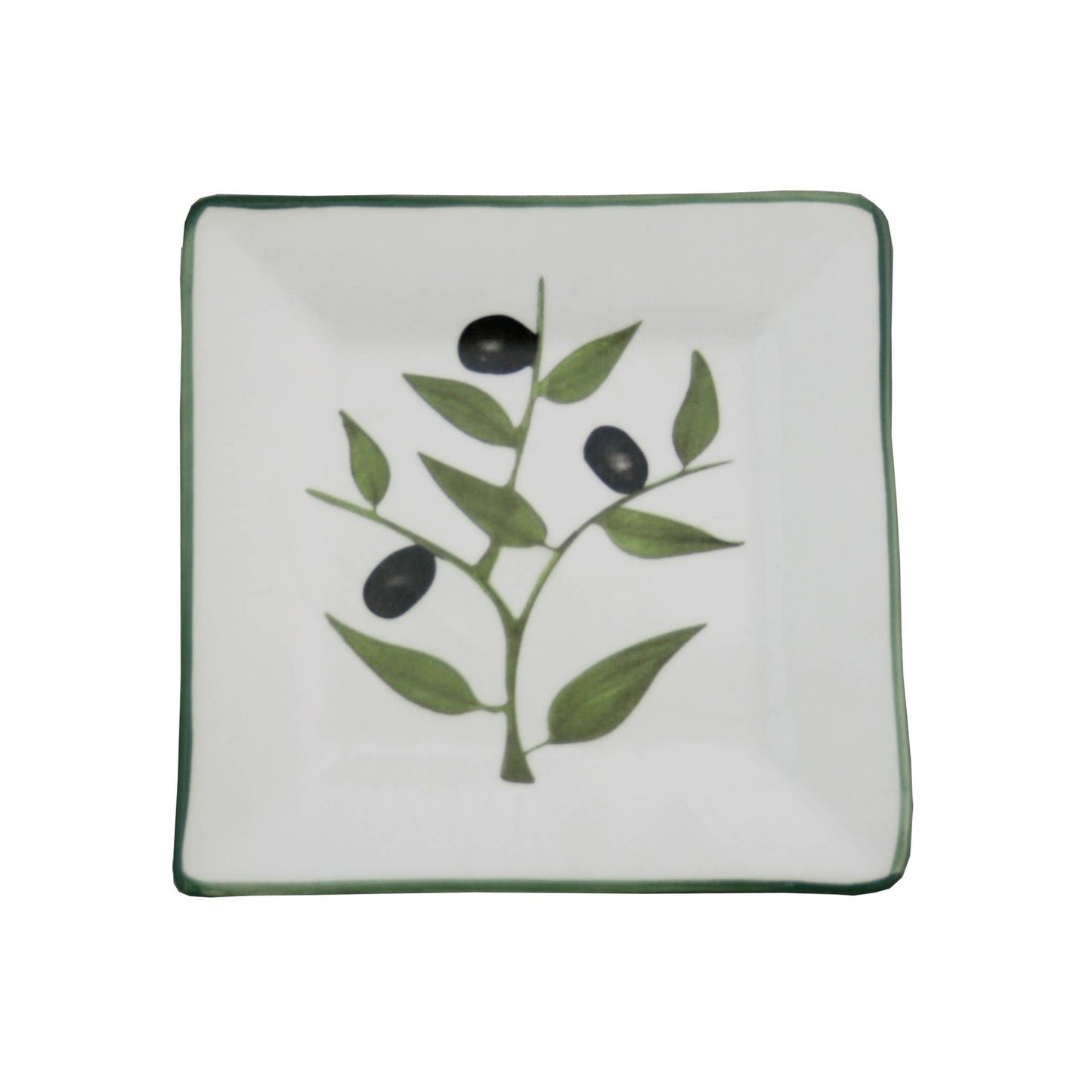 Olive Branch Set of Four Tidbit Plates