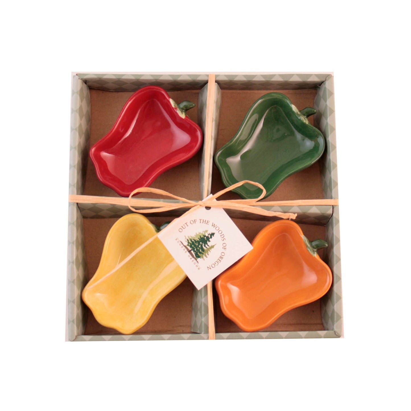 Bell Pepper Shaped - Dipping Condiment Bowls