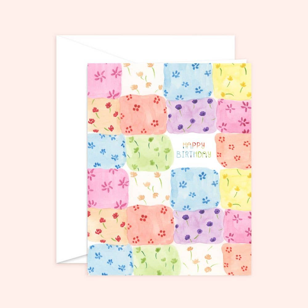 Patchwork Birthday Card | Children's Card