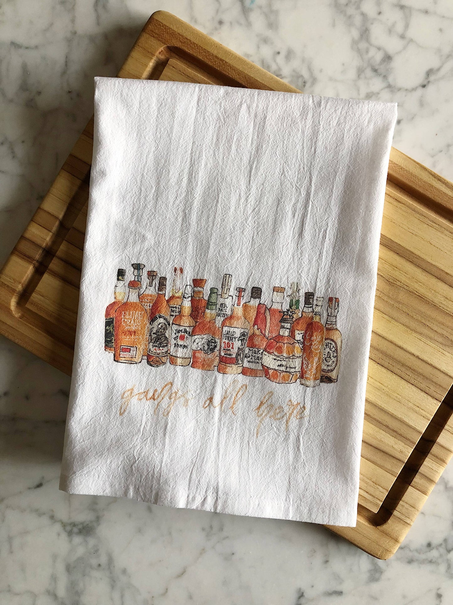 Gangs All Here Bourbon Tea Towel