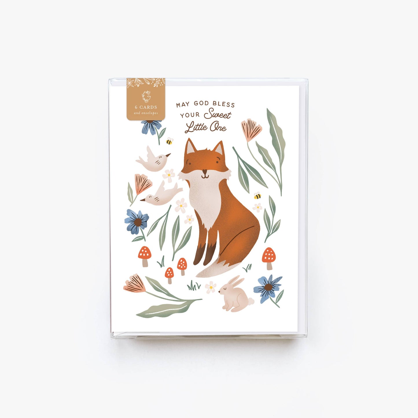 Forest Friends Baby Card - Box of 6