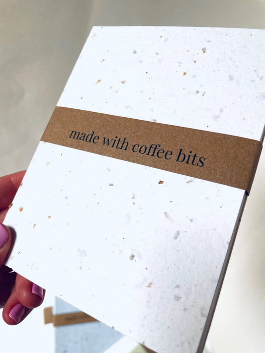 Mini Recycled Coffee Confetti Notebook Eco-Friendly Book