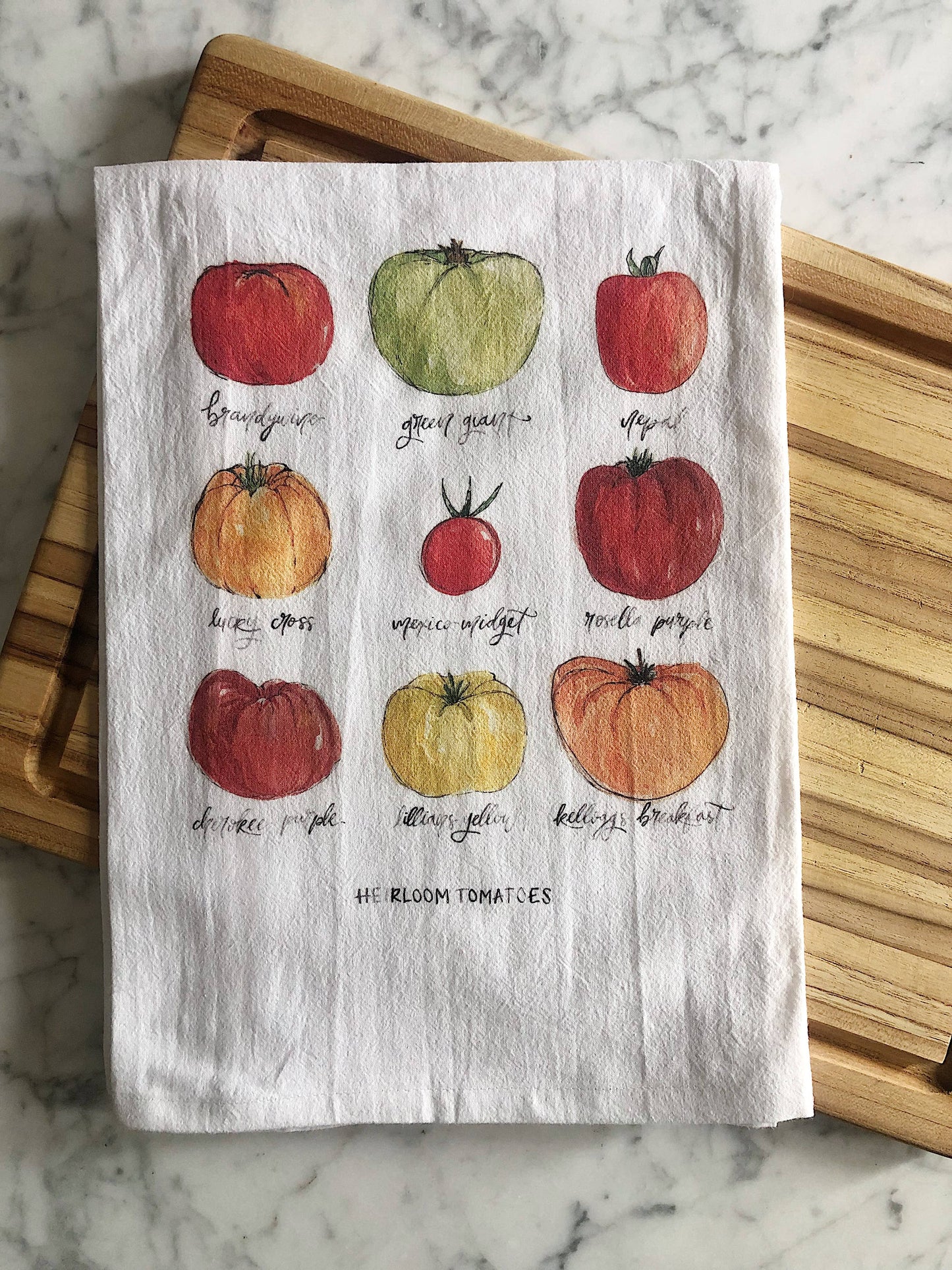 Heirloom Tomatoes Tea Towel