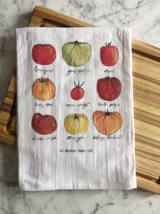 Heirloom Tomatoes Tea Towel