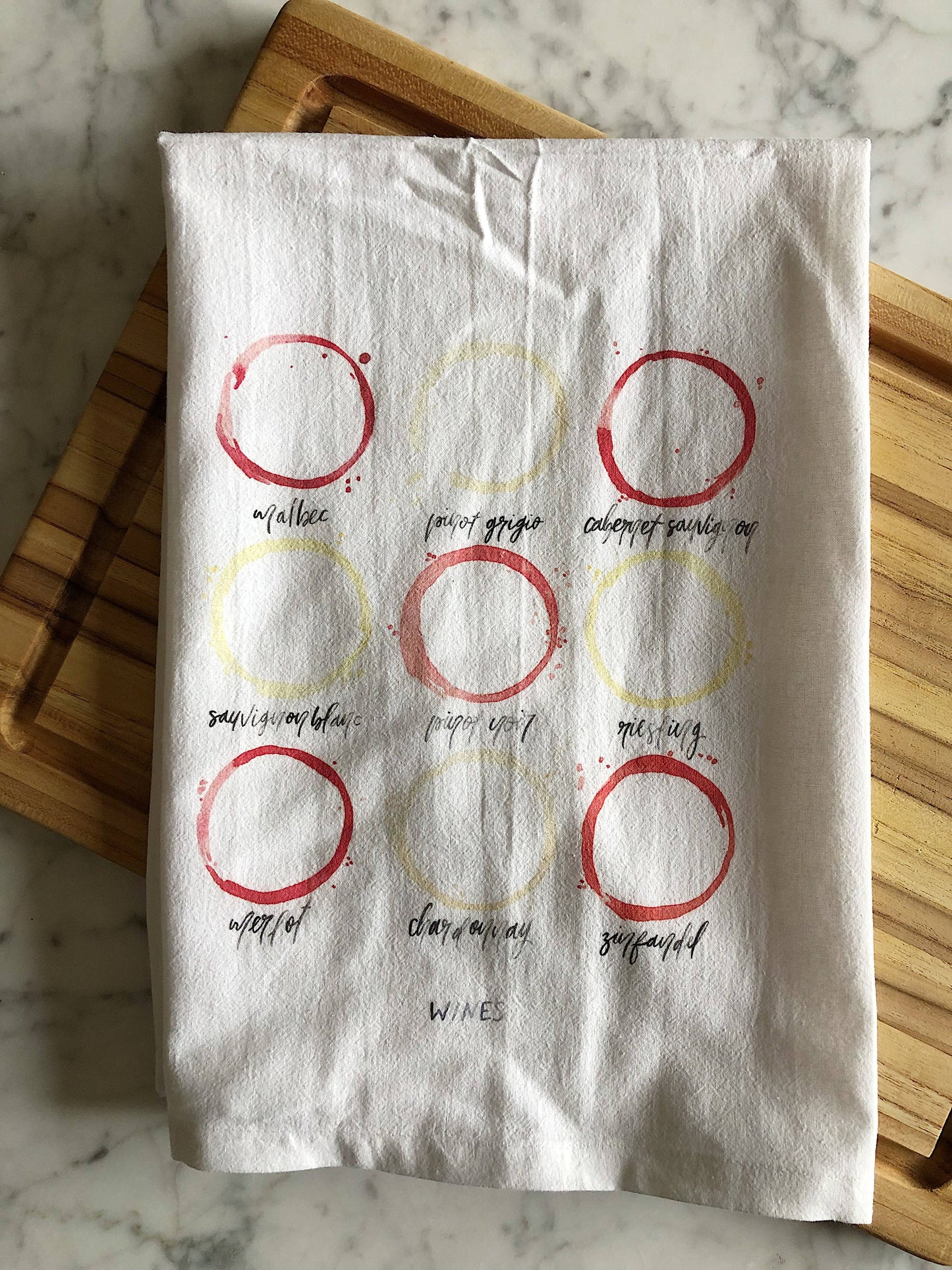 Wine Stains Tea Towel