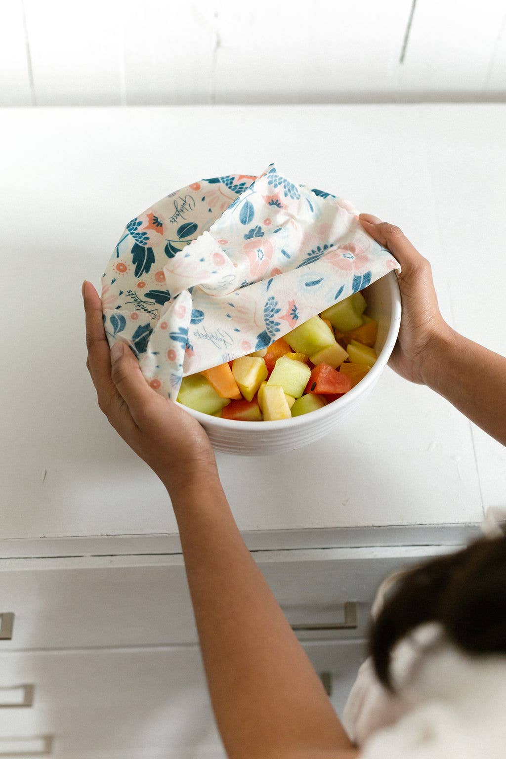 Reusable Beeswax Food Wraps: In Bloom Set of 3