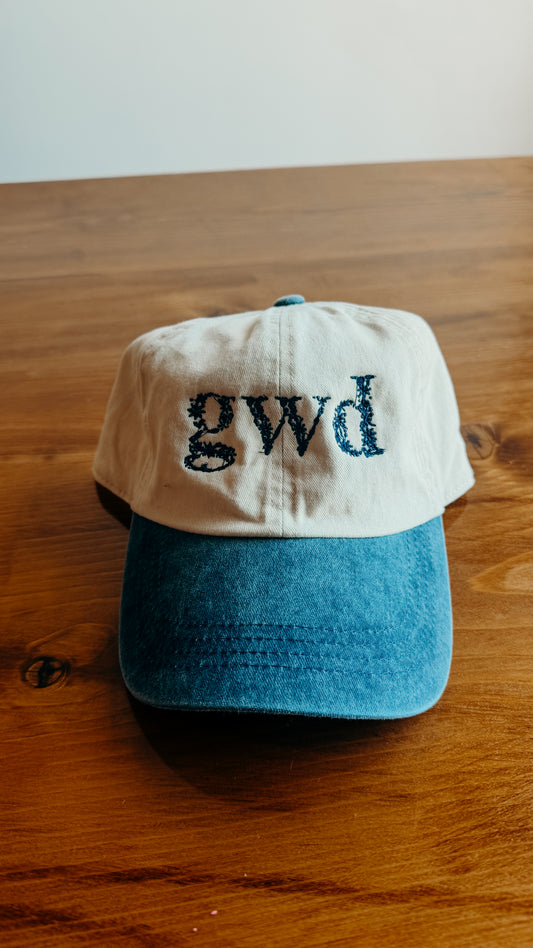 Greenwood Floral Hat - Blue