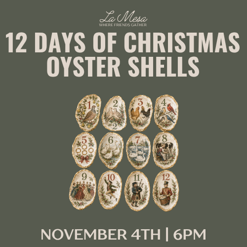 12 Days of Christmas Oyster Shells