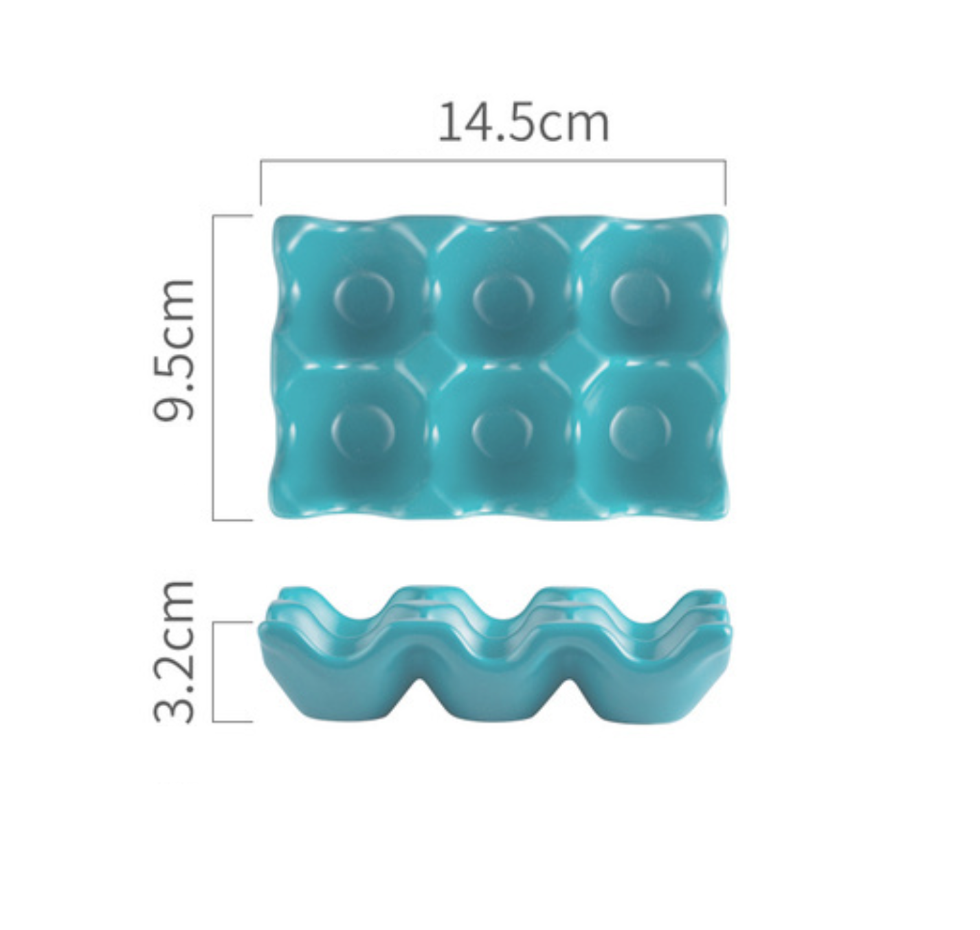 Ceramic 6 Grids Egg Holder