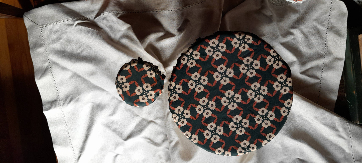 Sourdough Set ~ Waterproof Lined Bowl Cover & Jar Cover