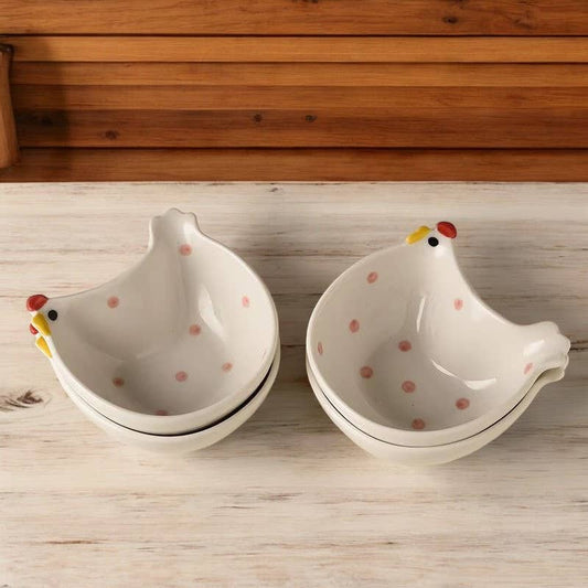 Ceramic Chicken Shape Snack Sauce Plate