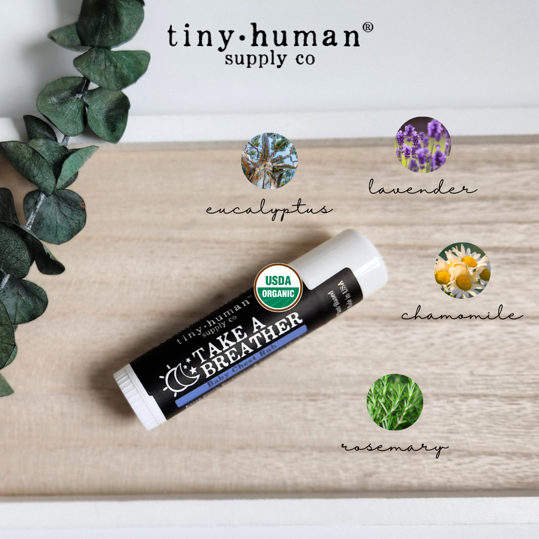 NEW! Take a Breather Organic Baby Chest Rub Stick, 0.5oz