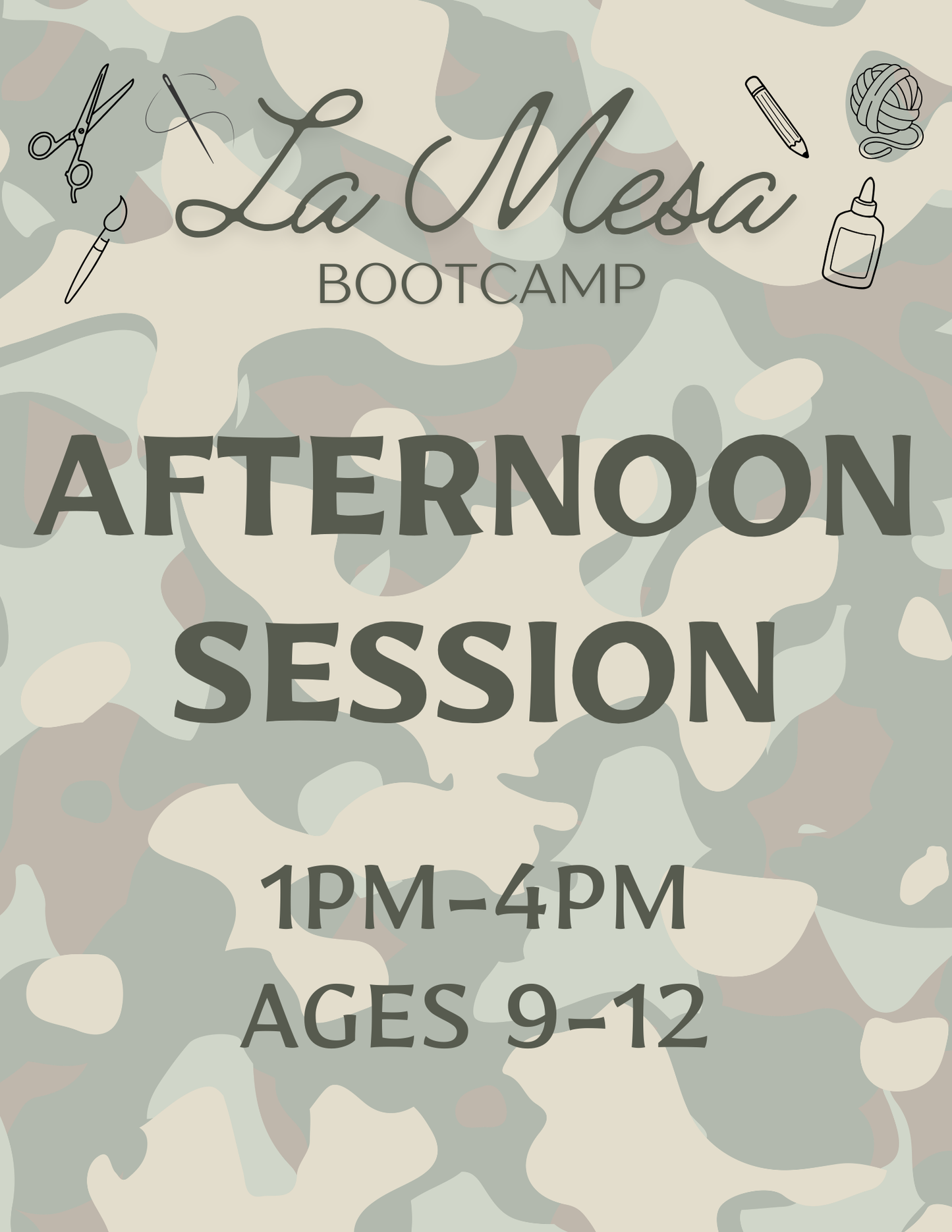 Summer Camp - Afternoon Session - Ages 9-12