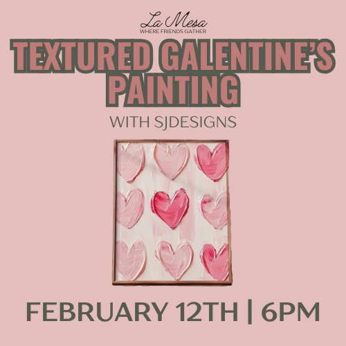 Textured Galentine’s Painting with SJ Design