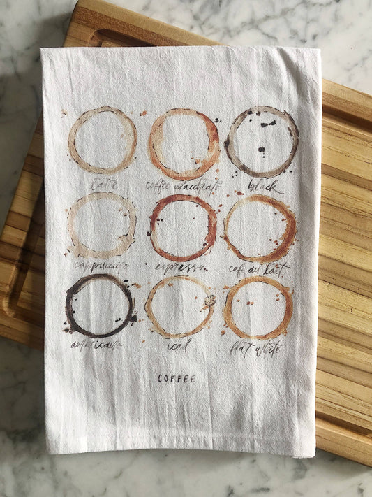 Coffee Stains Tea Towel