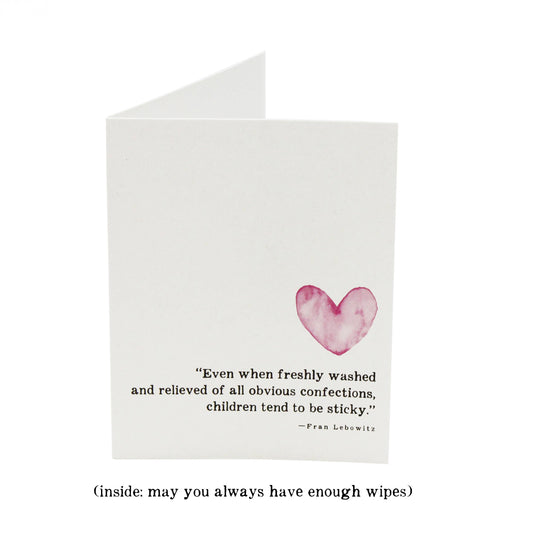 Baby Birth & Baby Shower Cards - Pink Heart