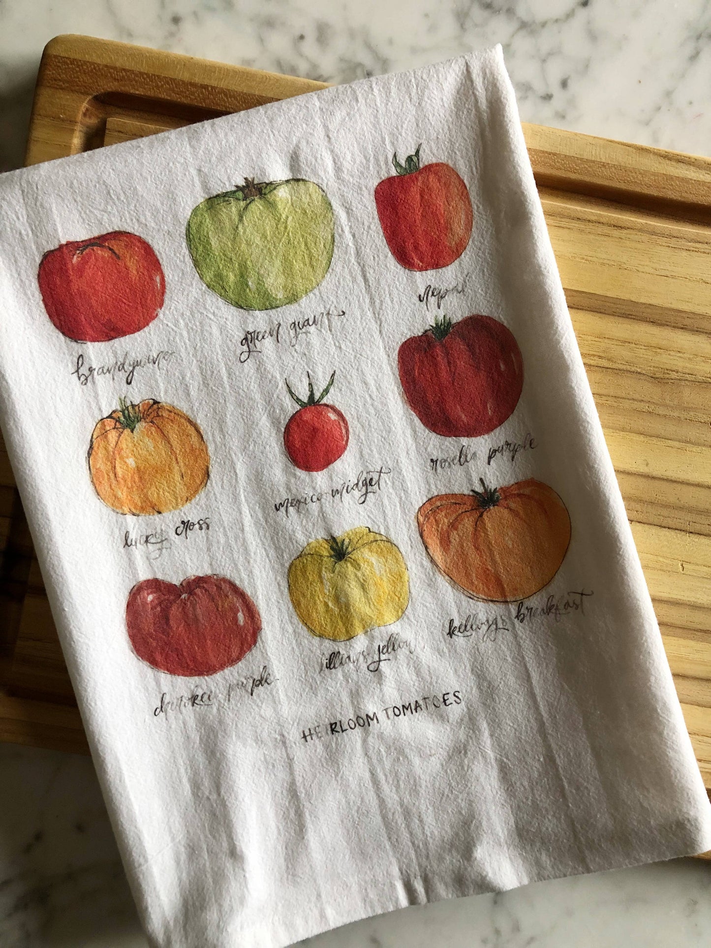 Heirloom Tomatoes Tea Towel
