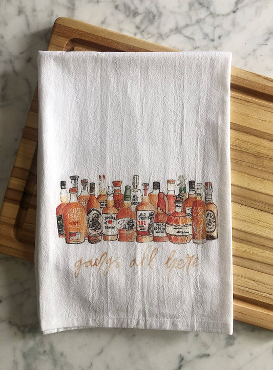 Gangs All Here Bourbon Tea Towel