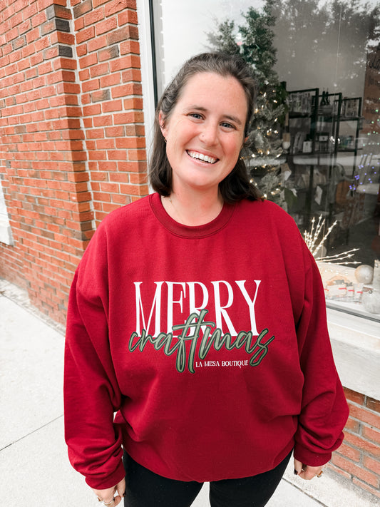 Limited Edition La Mesa Seasonal Sweatshirt - Merry Craftmas