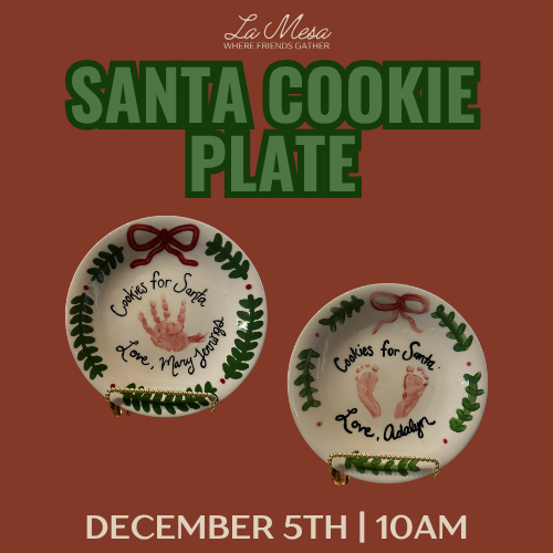 Santa Cookie Plate