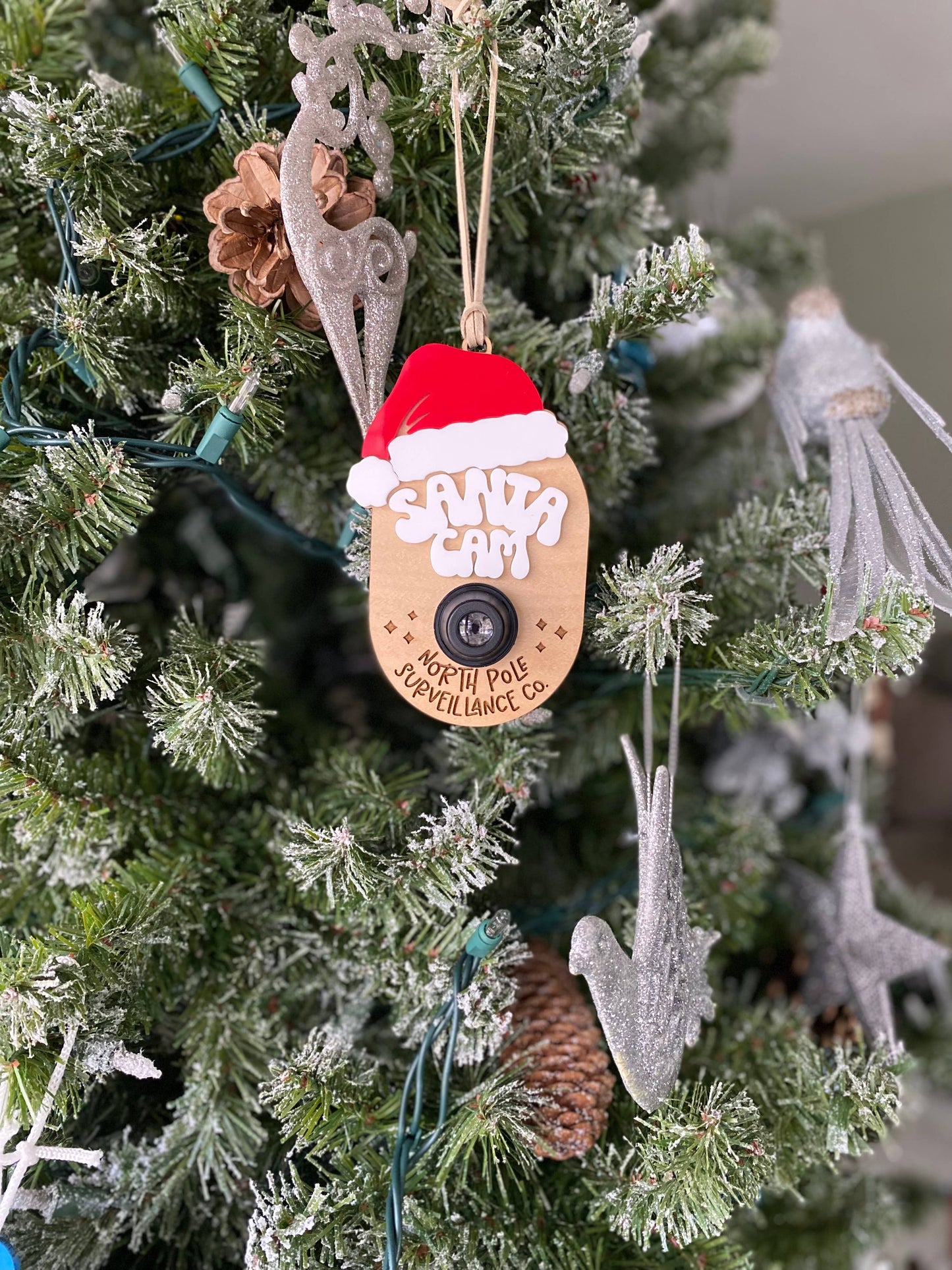 Santa Cam Christmas Ornament 