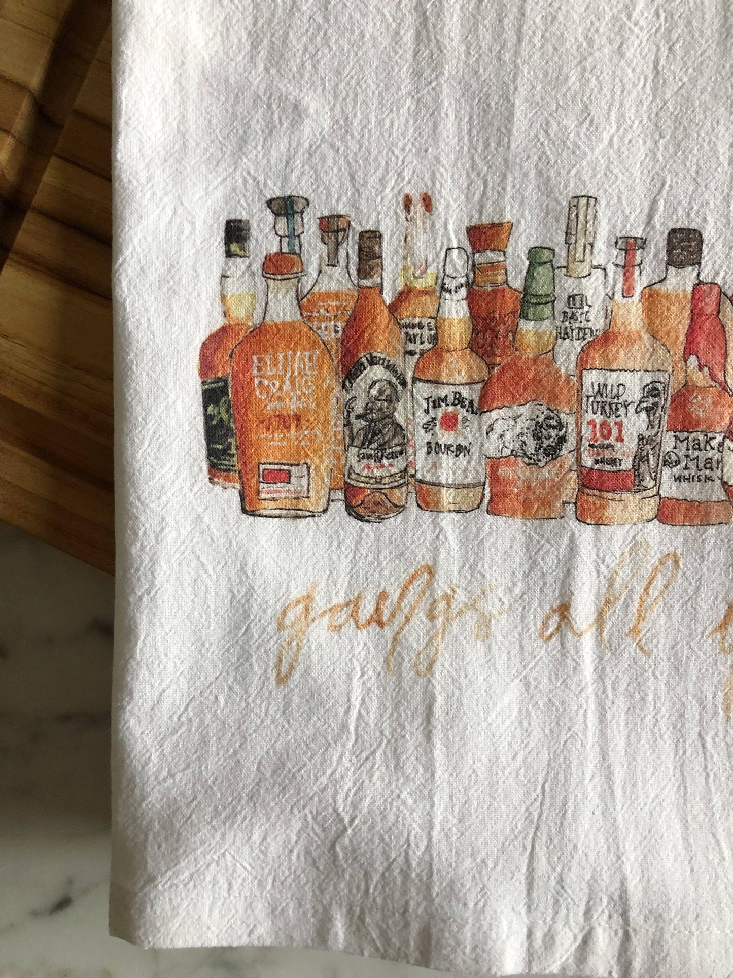 Gangs All Here Bourbon Tea Towel
