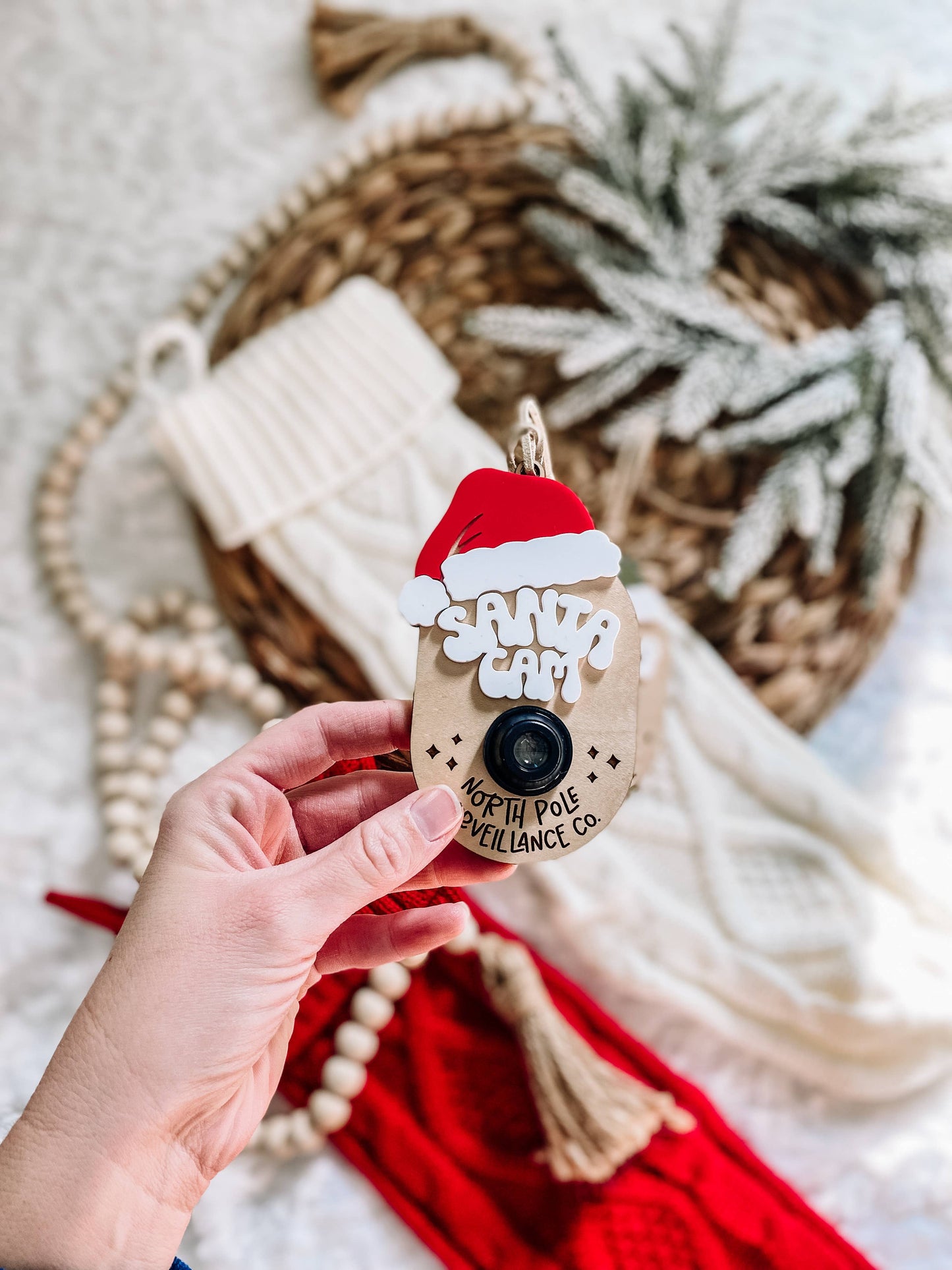 Santa Cam Christmas Ornament 