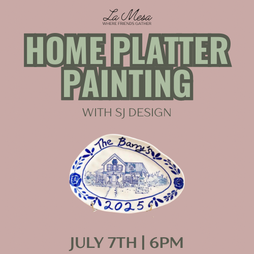 Home Platter Painting with SJ Design