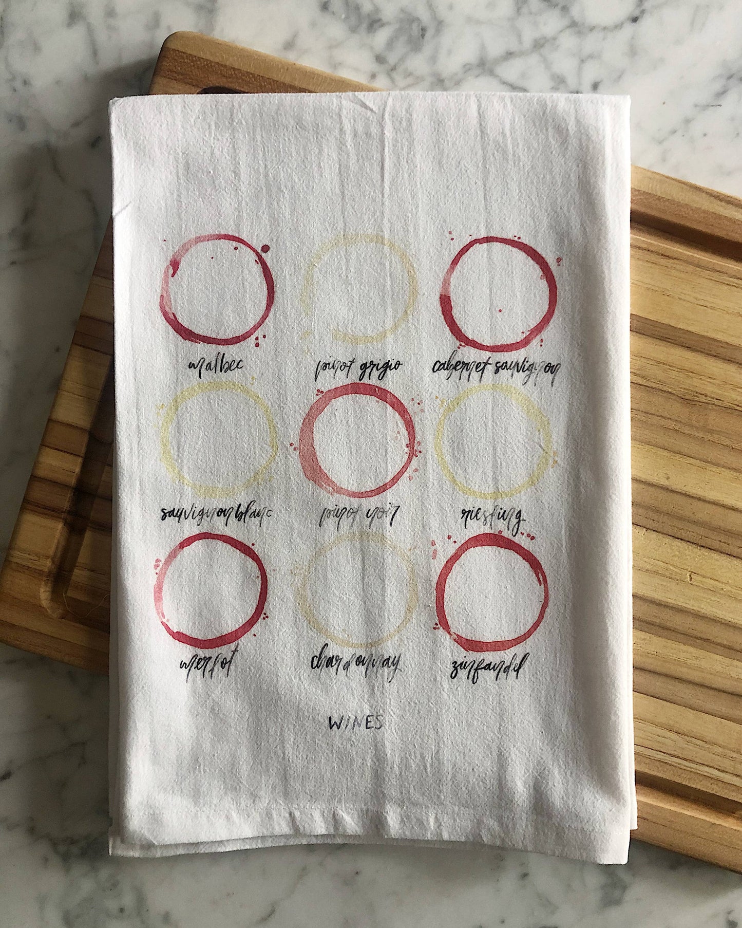 Wine Stains Tea Towel