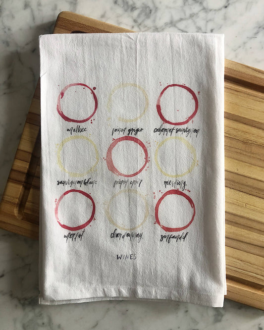 Wine Stains Tea Towel