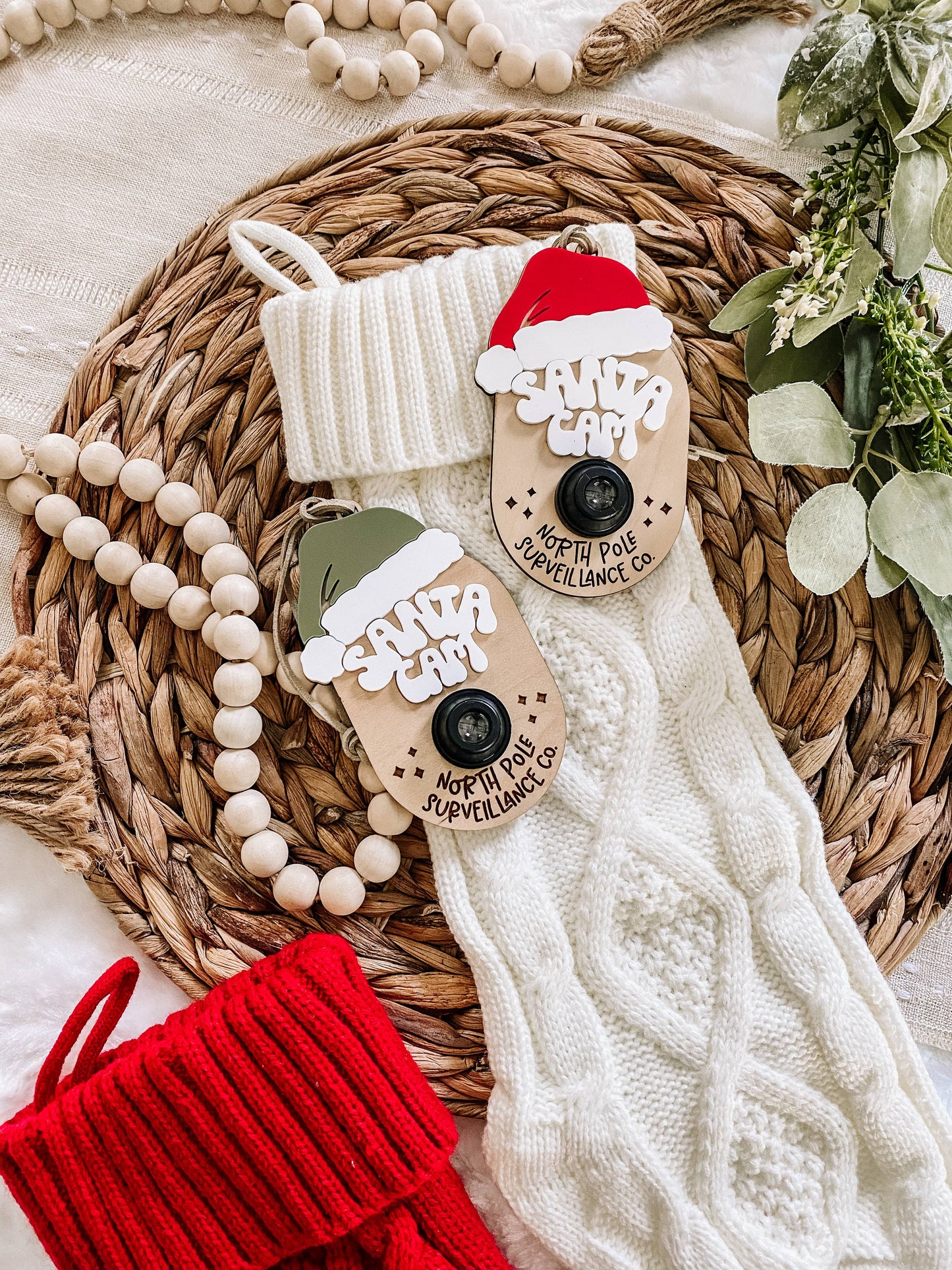 Santa Cam Christmas Ornament 