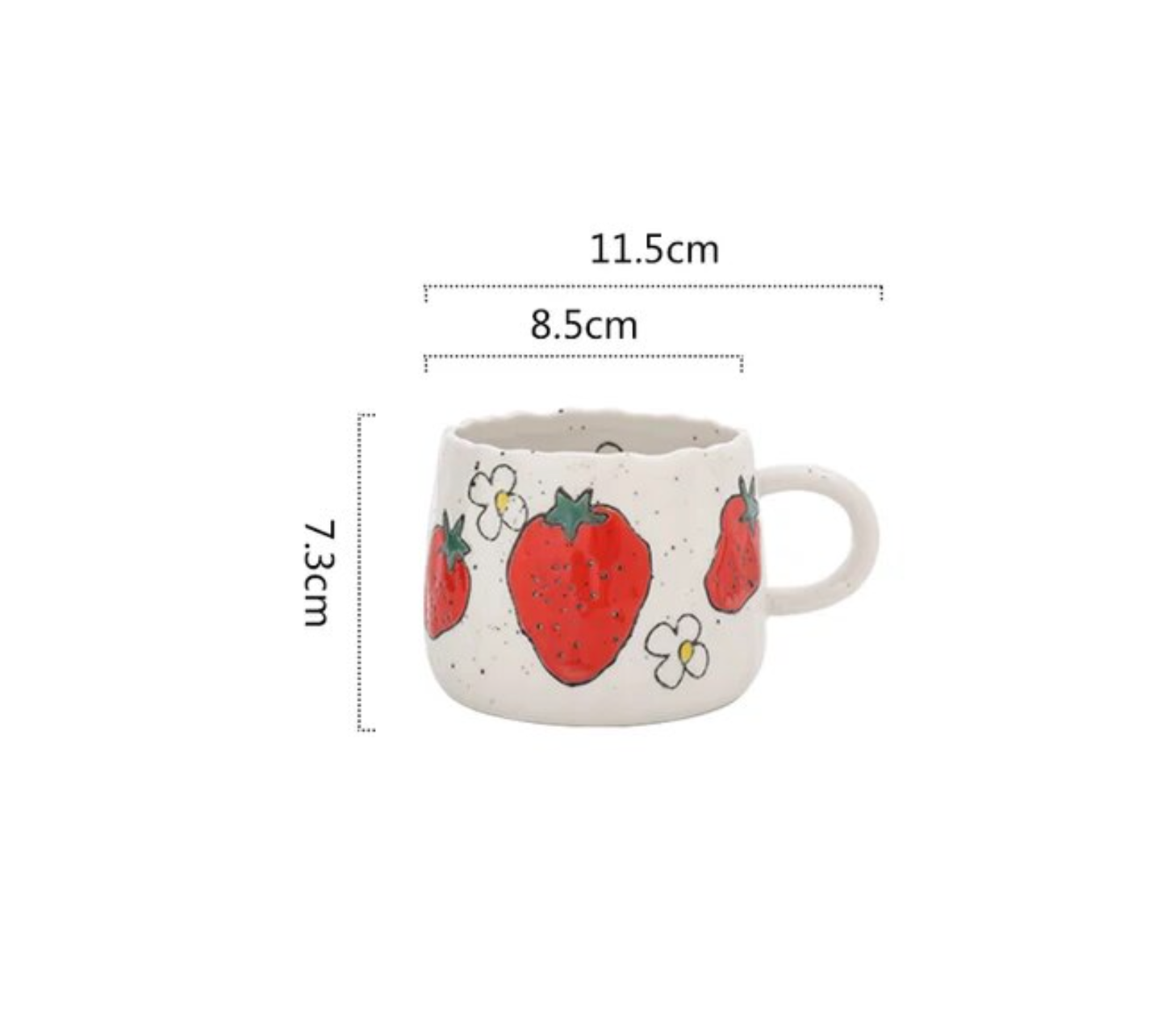 Ceramic Fruit Printed Mugs | Coffee Cups | Drinkware