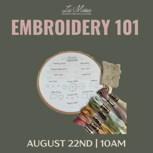 Intro to Hand Embroidery