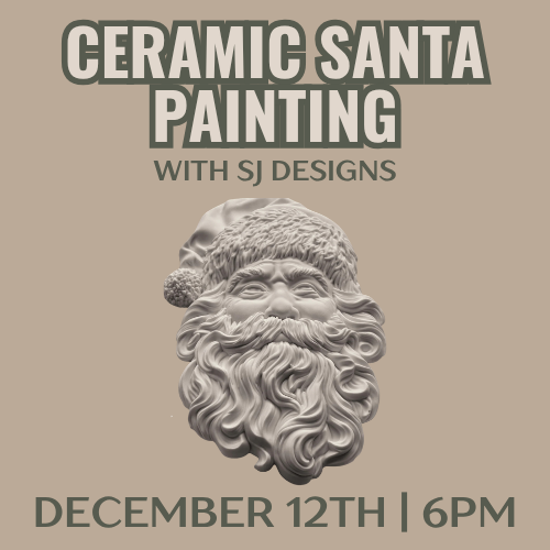 Ceramic Santa Painting with SJ Design