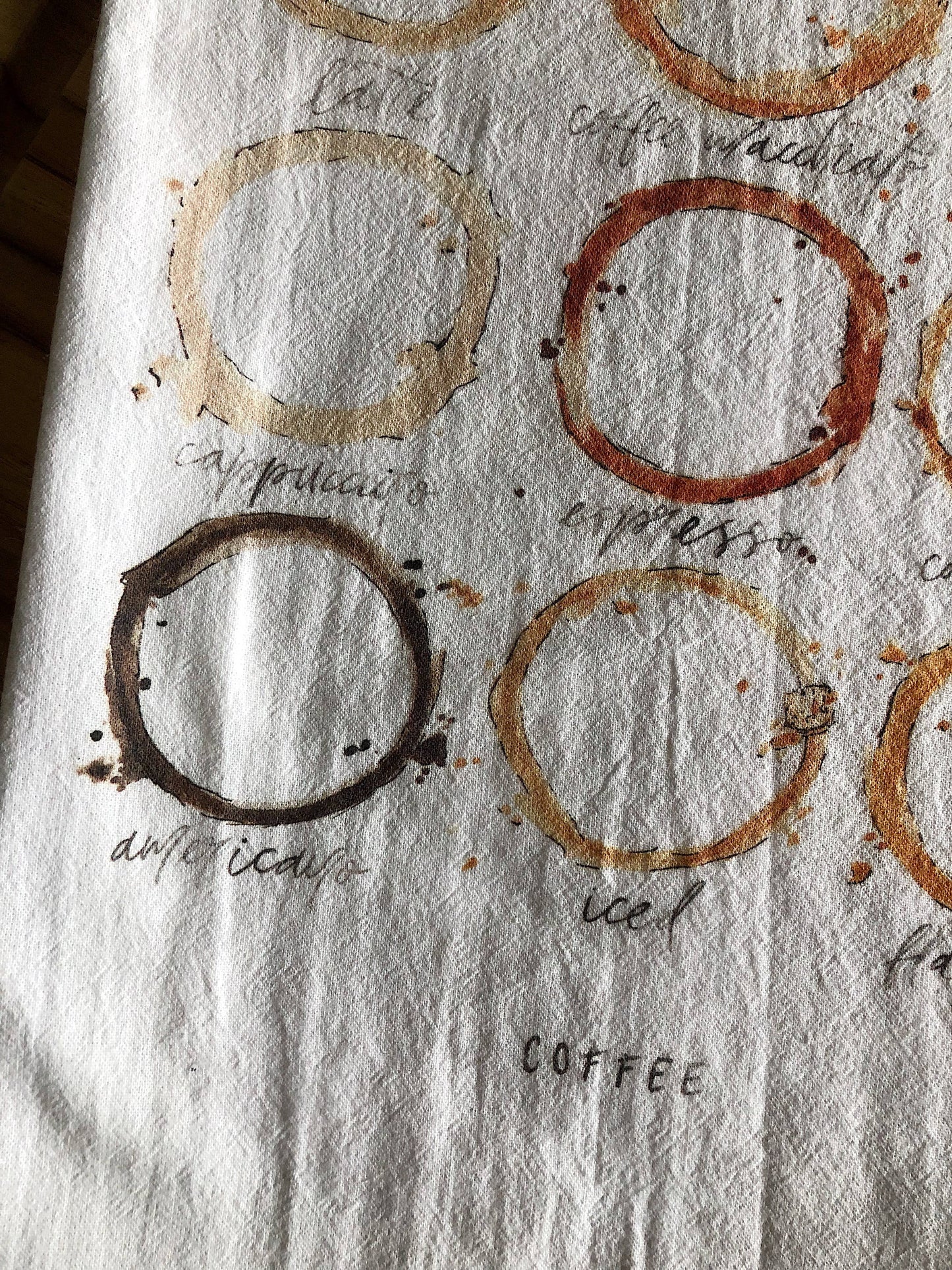 Coffee Stains Tea Towel