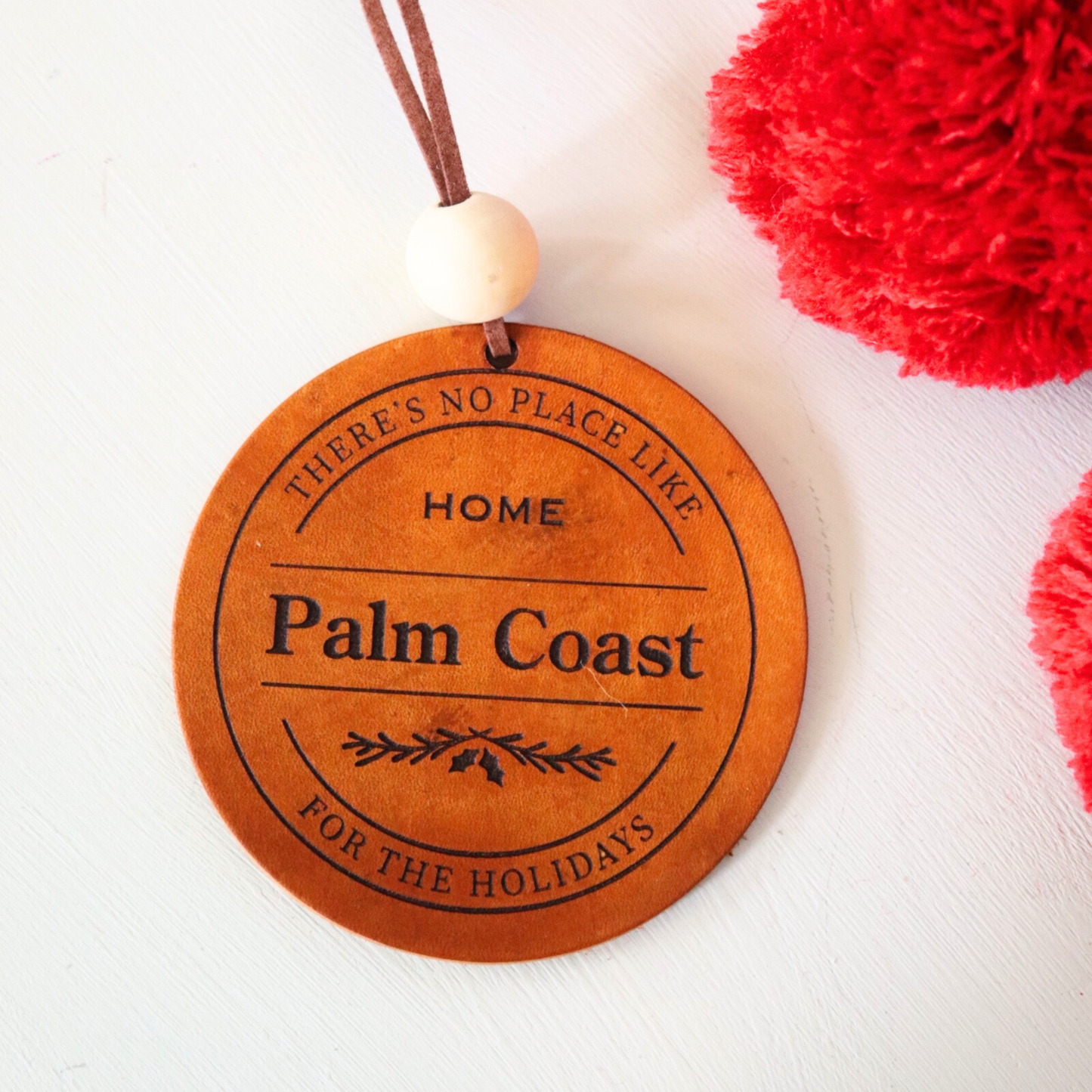 Leather Christmas Ornament - Hodges, SC