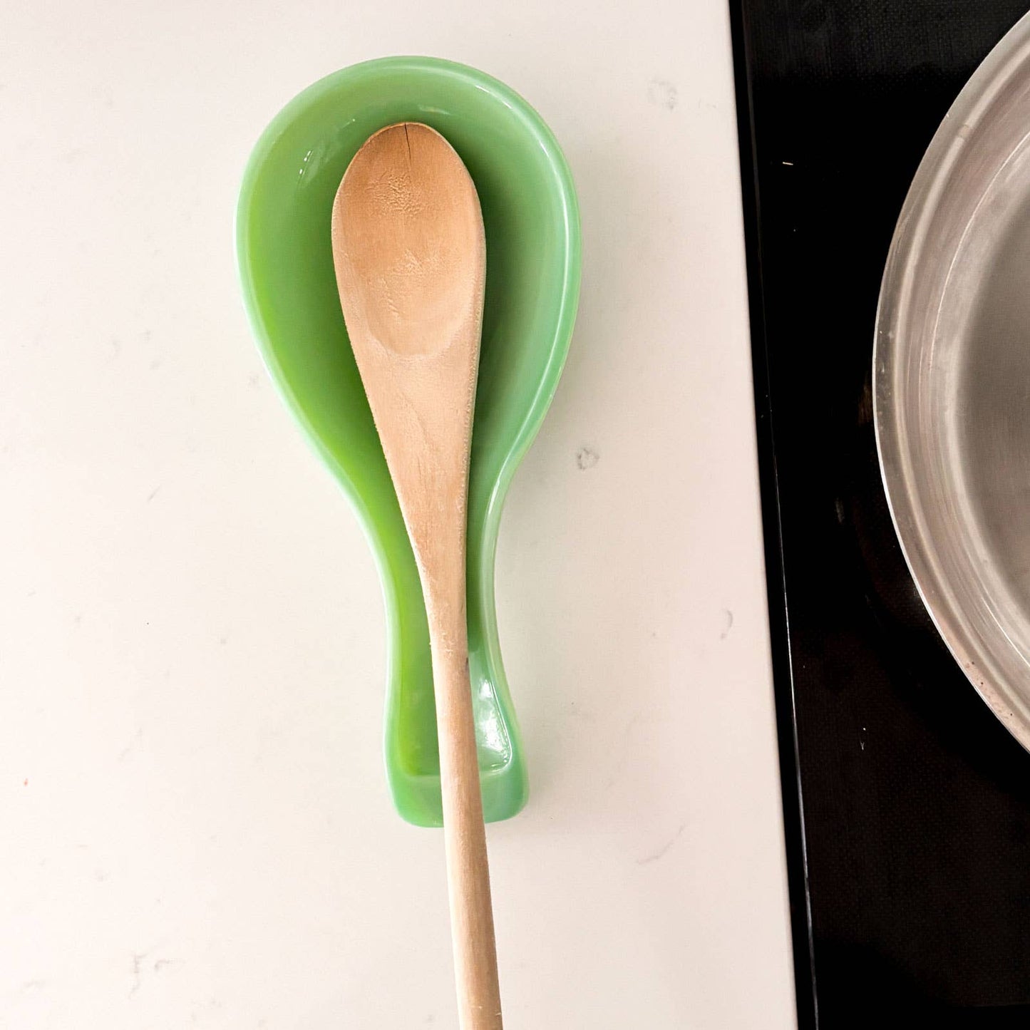 Jadeite Glass Collection Spoon Rest