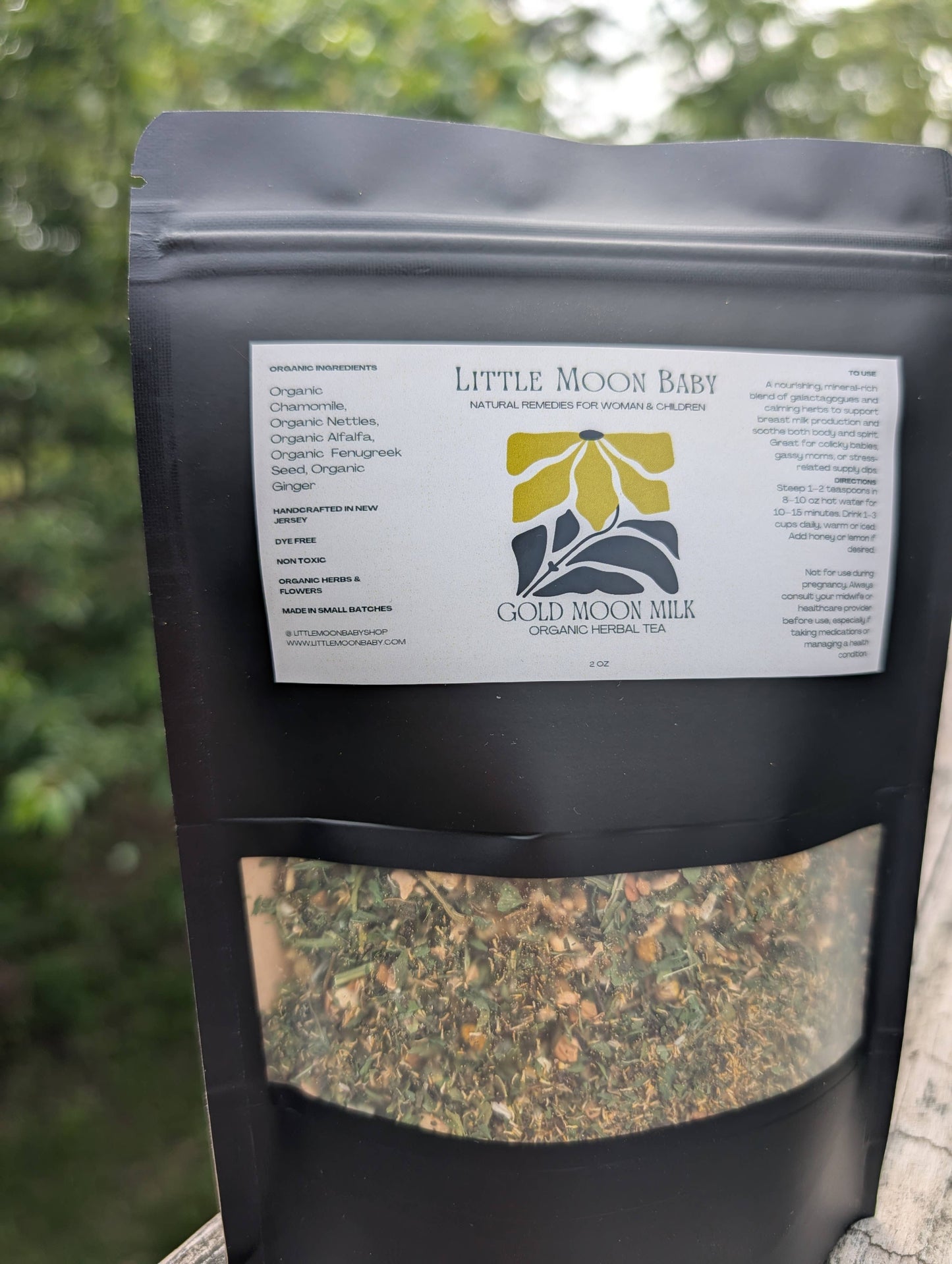 Organic lactation support tea