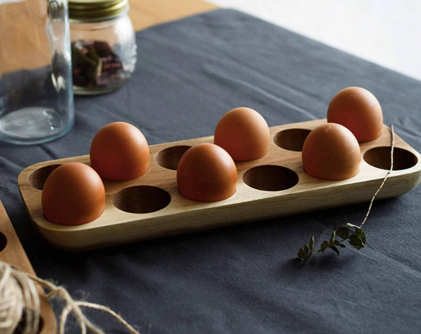 Wooden Egg Storage Tray
