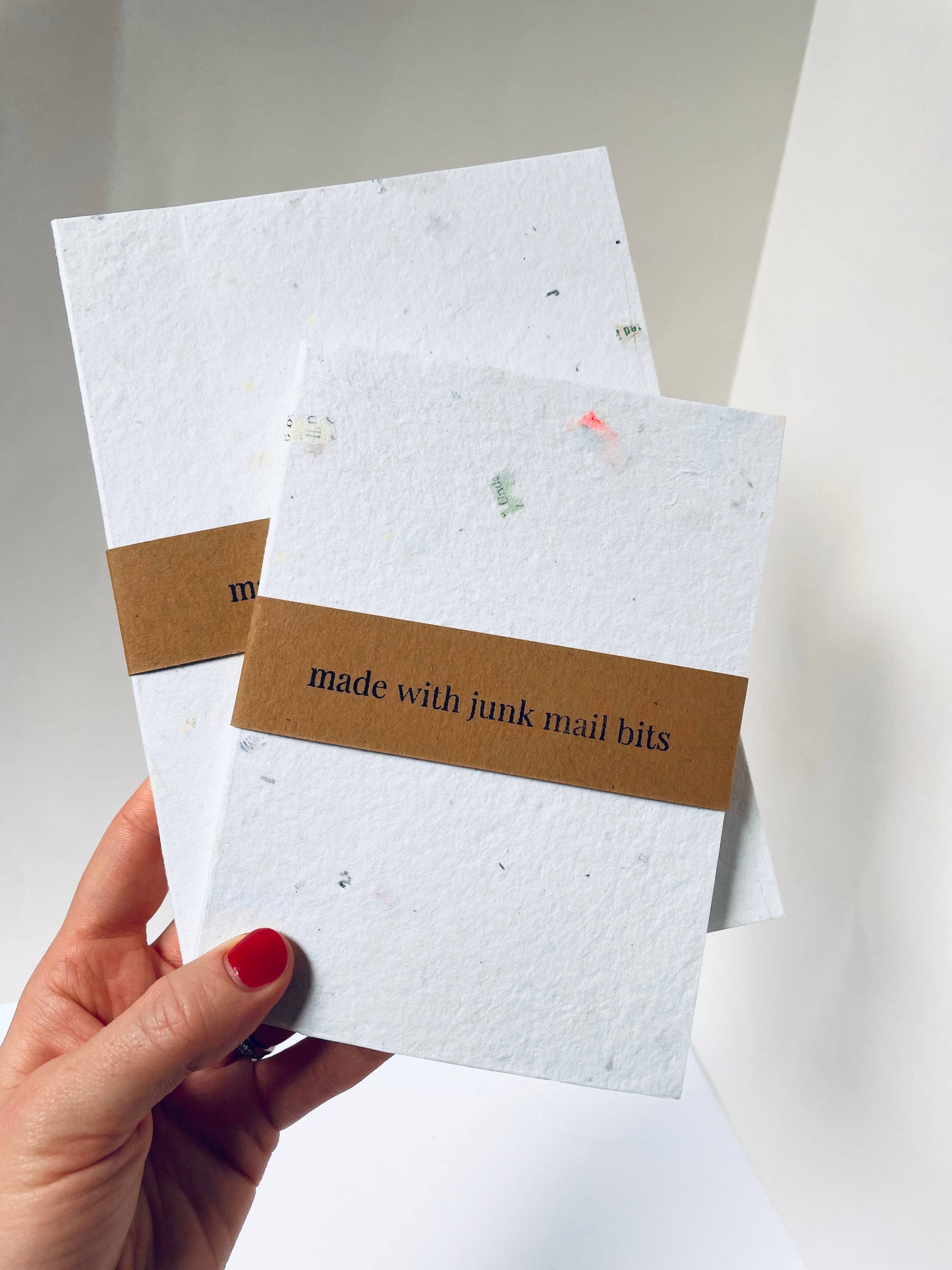 Mini Junk Mail Handmade Notebooks, Eco Friendly Paper Goods